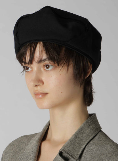 GABARDINE × SERGE COMBI DART BERET