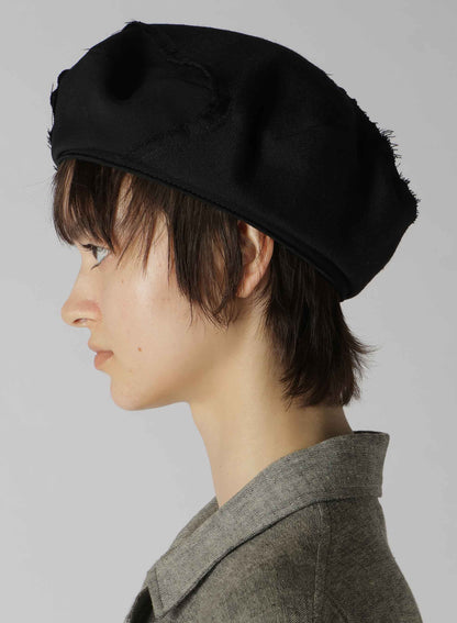 GABARDINE × SERGE COMBI DART BERET