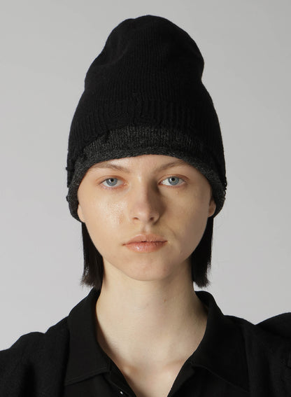 MILANO LAMB DAMAGED BEANIE