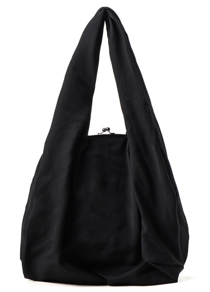 WOOL GABARDINE TUCK CLASP BAG