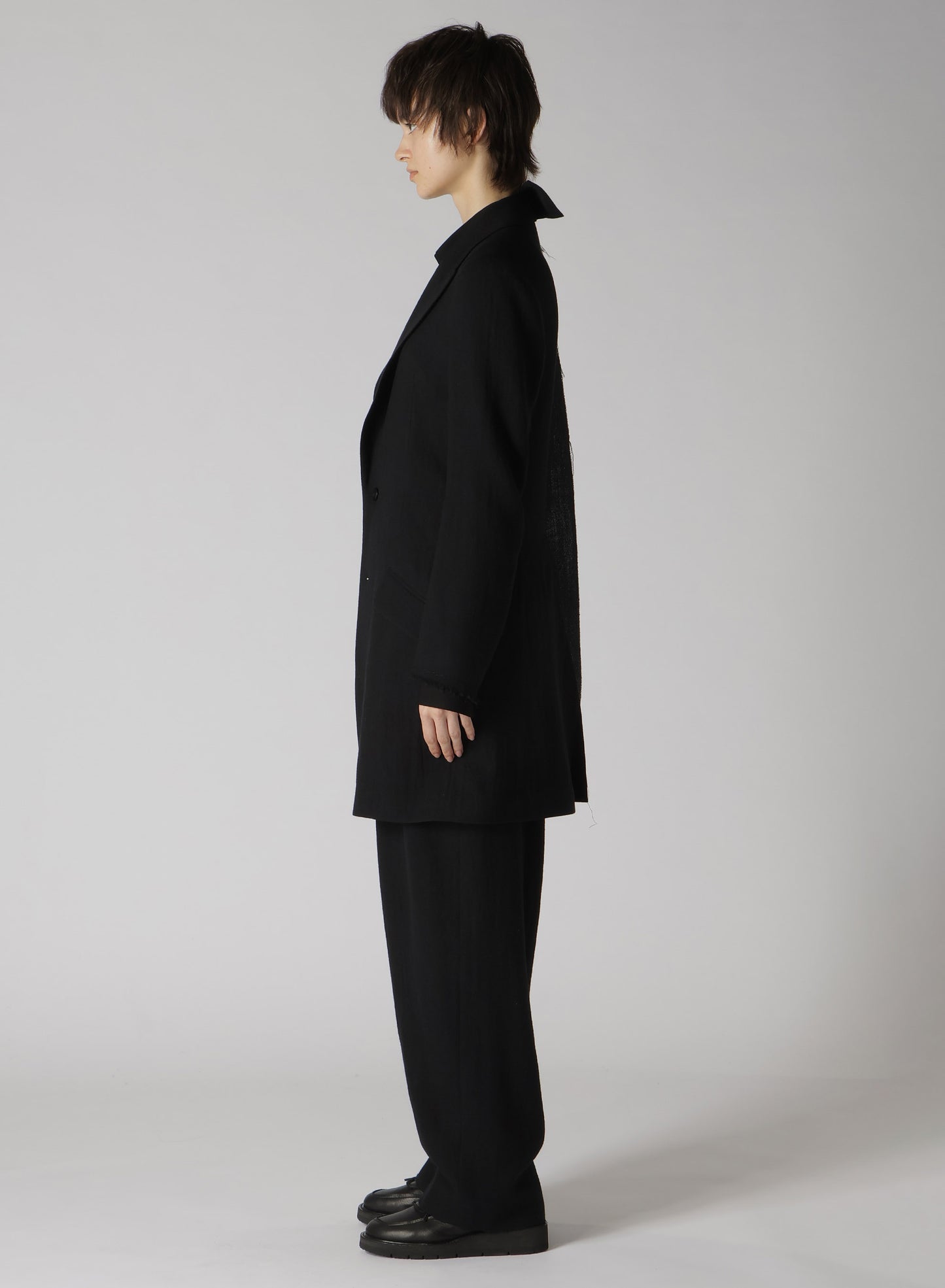 【10/4 12:00(JST) Release】WOOL VIYELLA DOUBLE SLIT JACKET