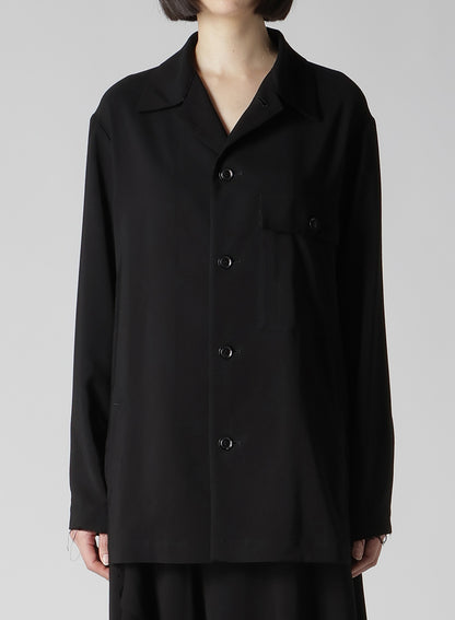 HARD TWISTED GABARDINE SHIRT JACKET