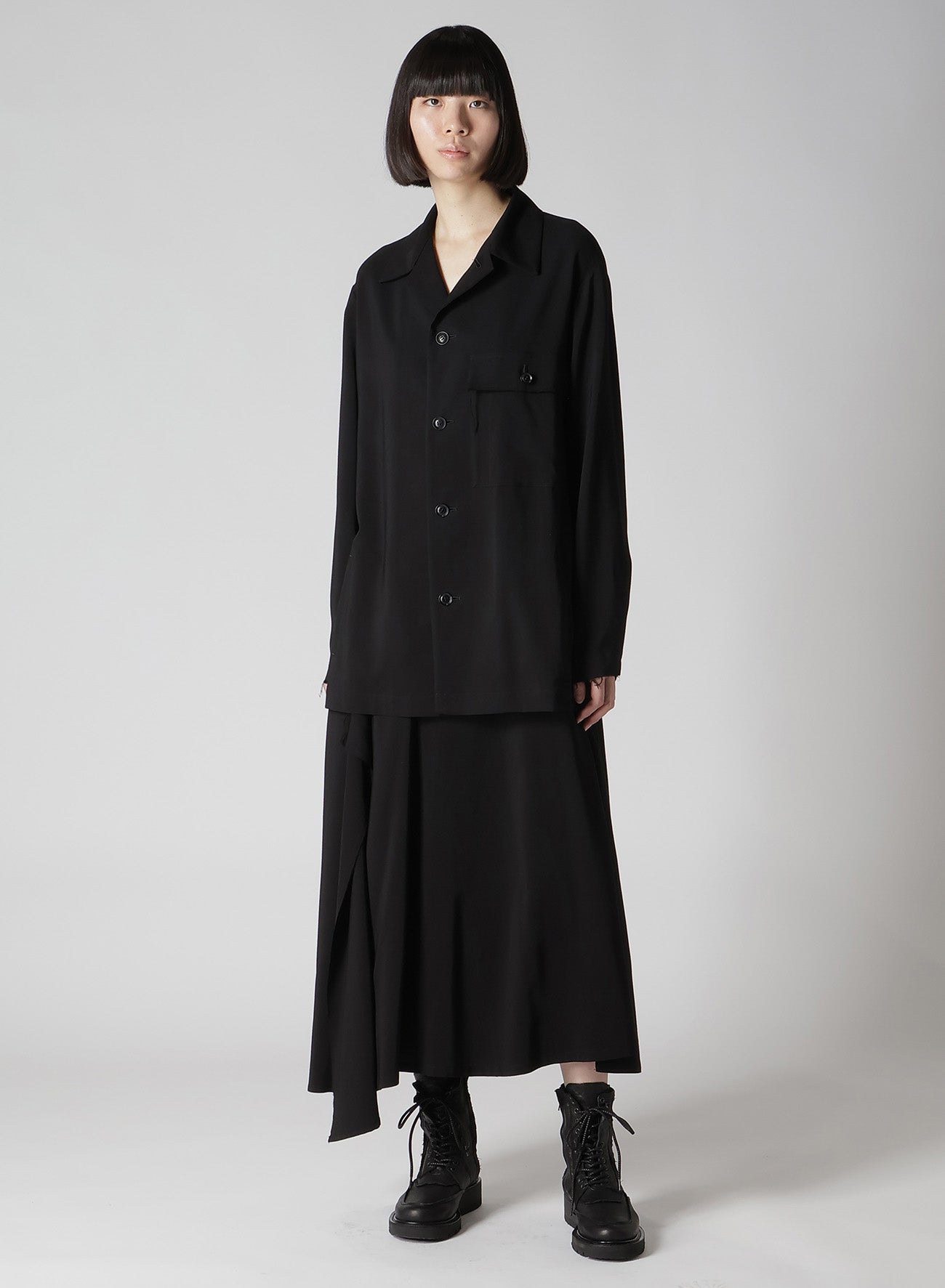 HARD TWISTED GABARDINE SHIRT JACKET