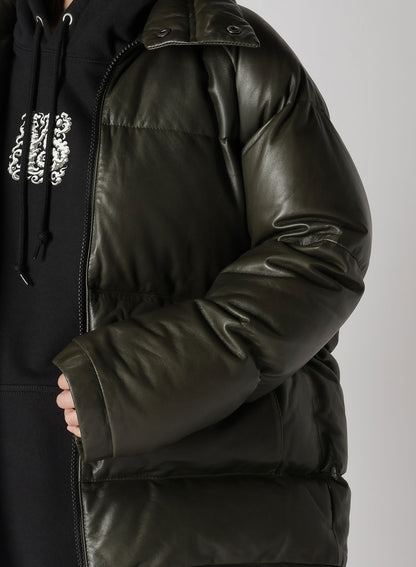 SHEEP SKIN LEATHER DOWN JACKET