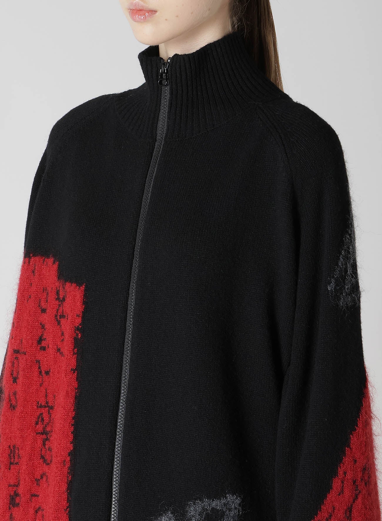 INTERSIA JACQUARD HIGH NECK PULLOVER