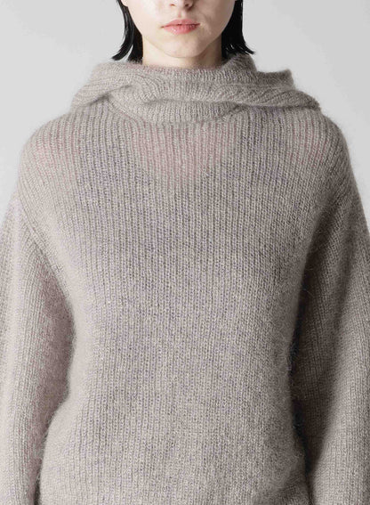 MOHAIR HOODIE PULLOVER