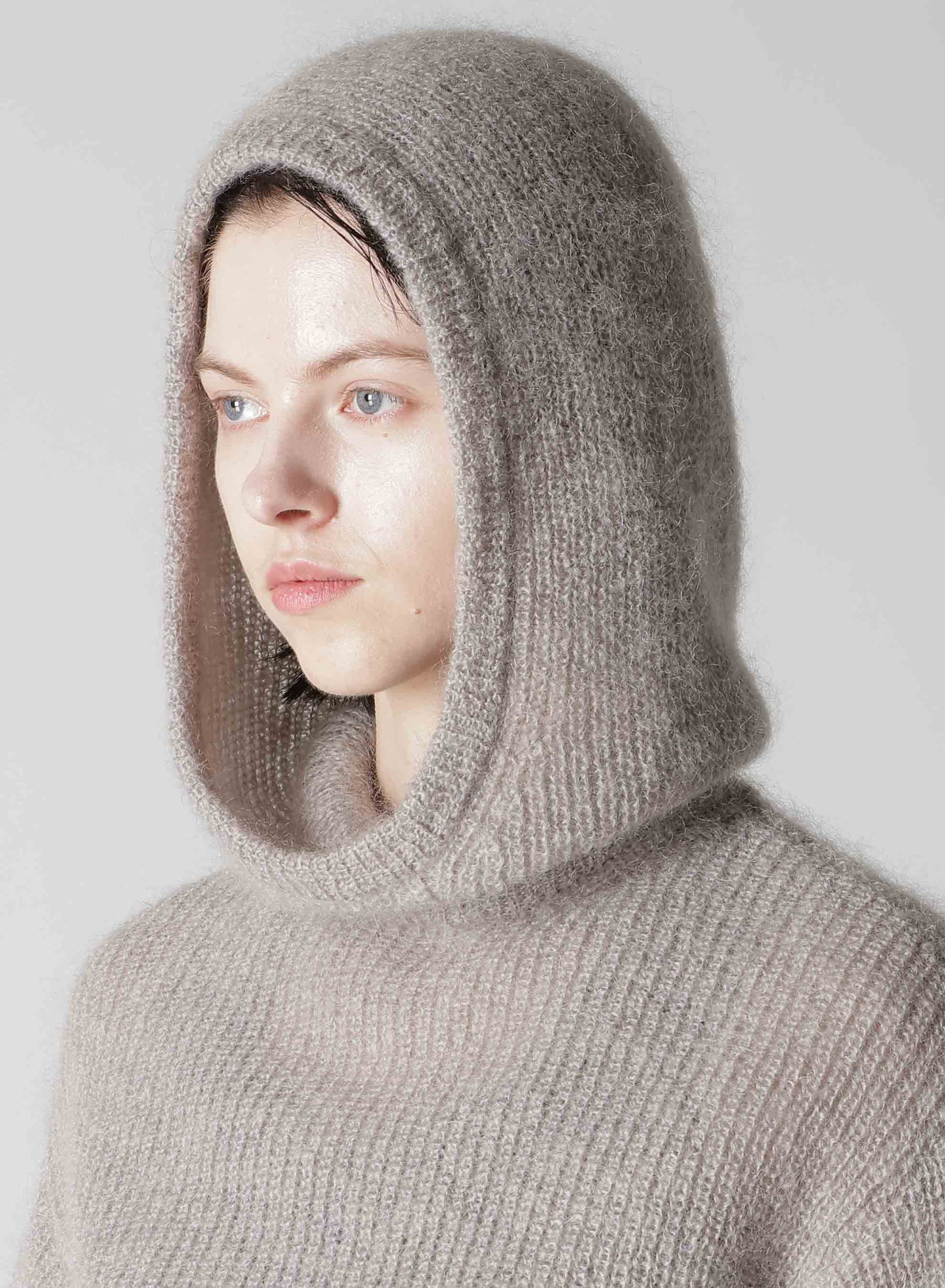 MOHAIR HOODIE PULLOVER