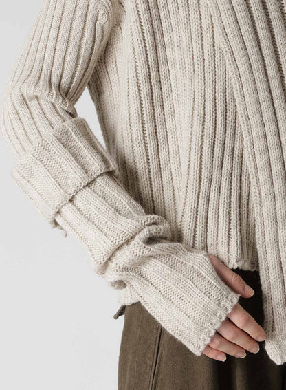 【11/1 12:00(JST) Release】WIDE RIB TURTLENECK KNIT PULLOVER