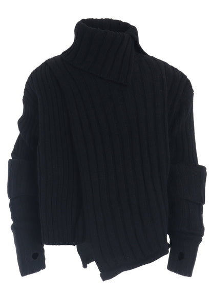 【11/1 12:00(JST) Release】WIDE RIB TURTLENECK KNIT PULLOVER