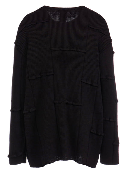 OVESIZED TUCK RIB KNIT