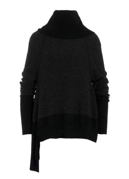 【11/1 12:00(JST) Release】REVERSE STITCHES OFF NECK SIDE DRAPE KNIT