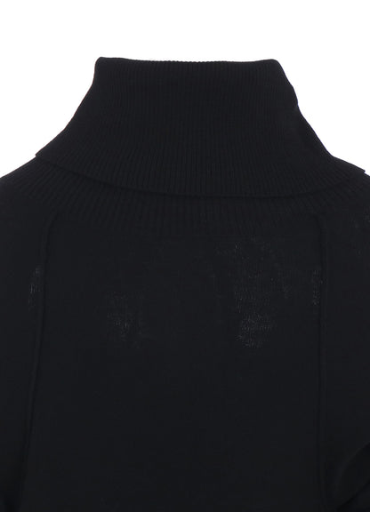 【11/1 12:00(JST) Release】REVERSE STITCHES OFF NECK SIDE DRAPE KNIT