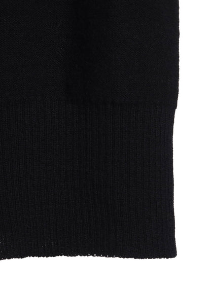 【11/1 12:00(JST) Release】REVERSE STITCHES OFF NECK SIDE DRAPE KNIT