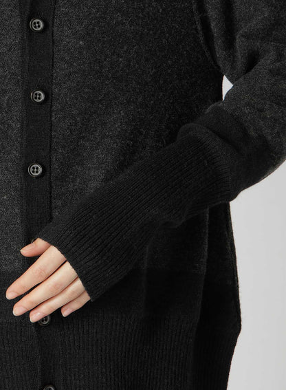 【11/1 12:00(JST) Release】REVERSE STITCHES SIDE DRAPE CARDIGAN