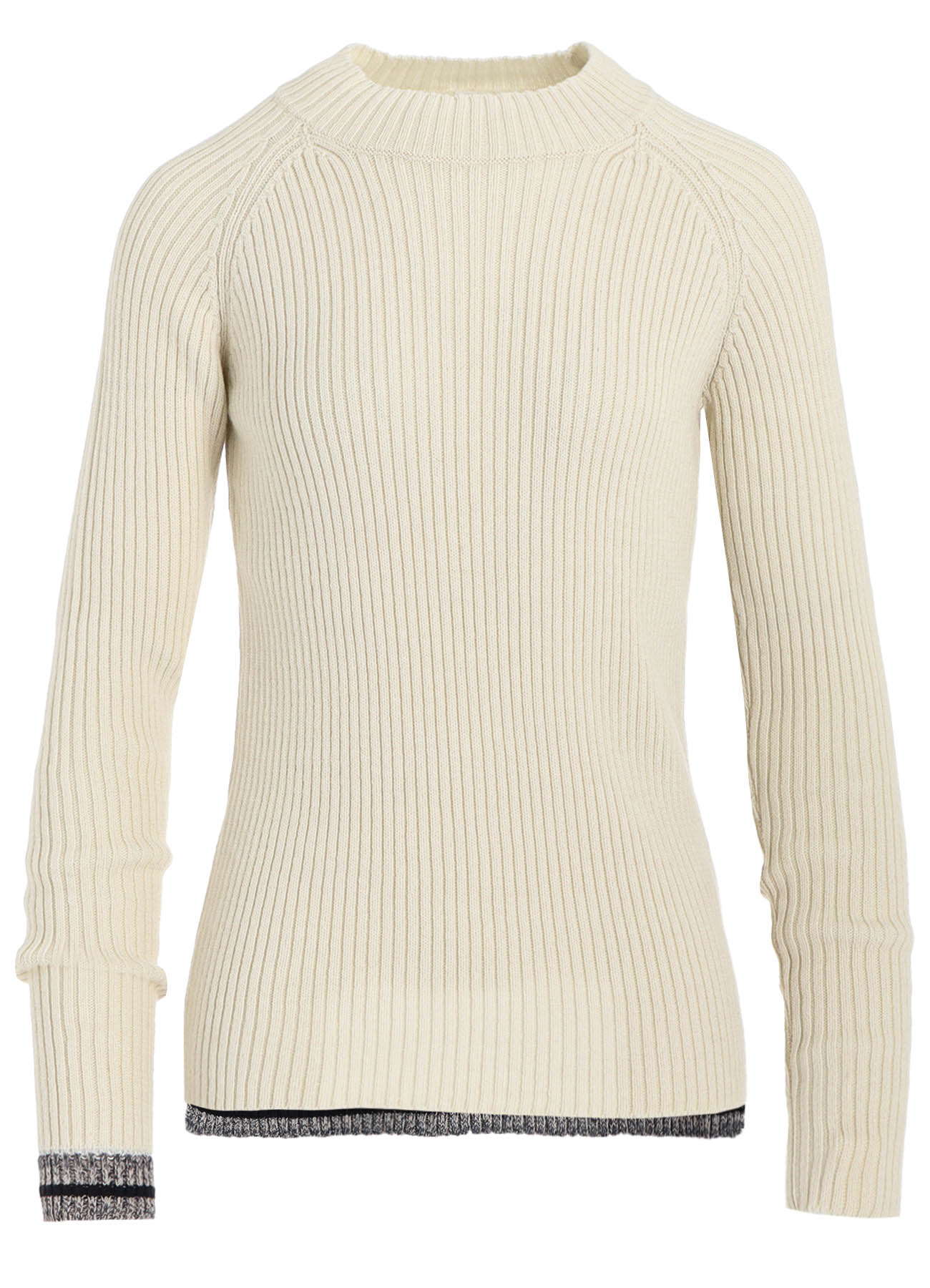 RIB MINI HIGH NECK RAGLAN PULLOVER