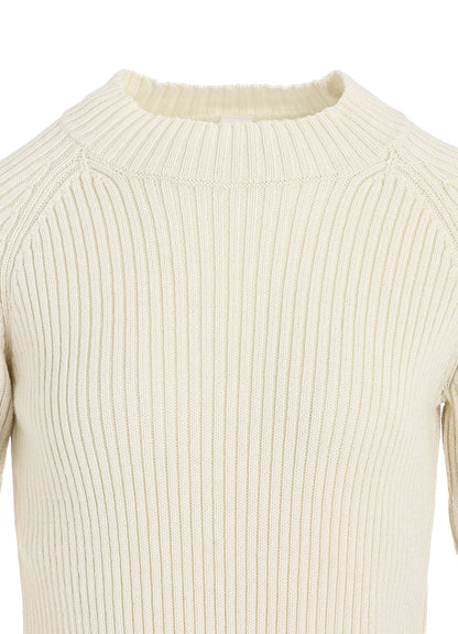 RIB MINI HIGH NECK RAGLAN PULLOVER