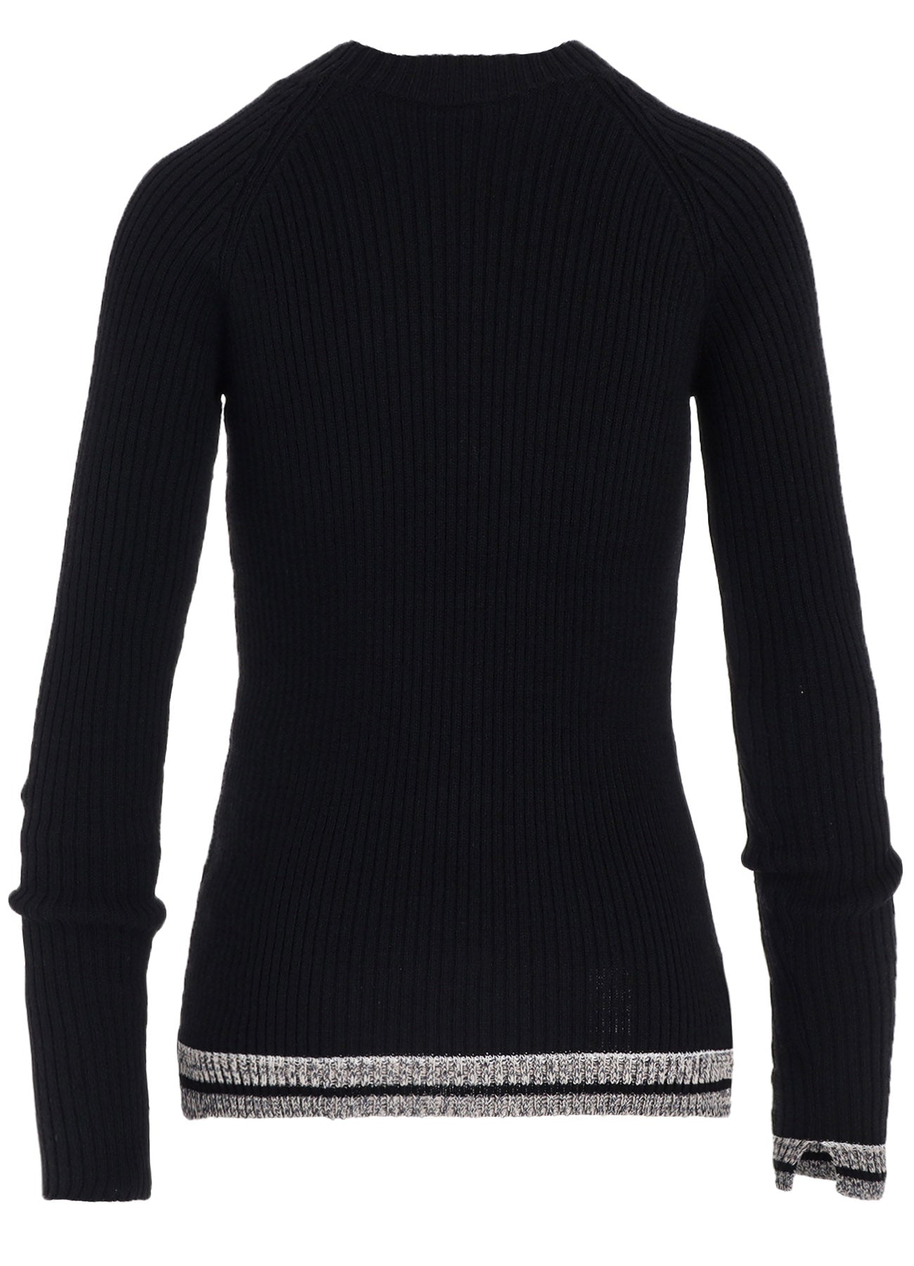 RIB MINI HIGH NECK RAGLAN PULLOVER