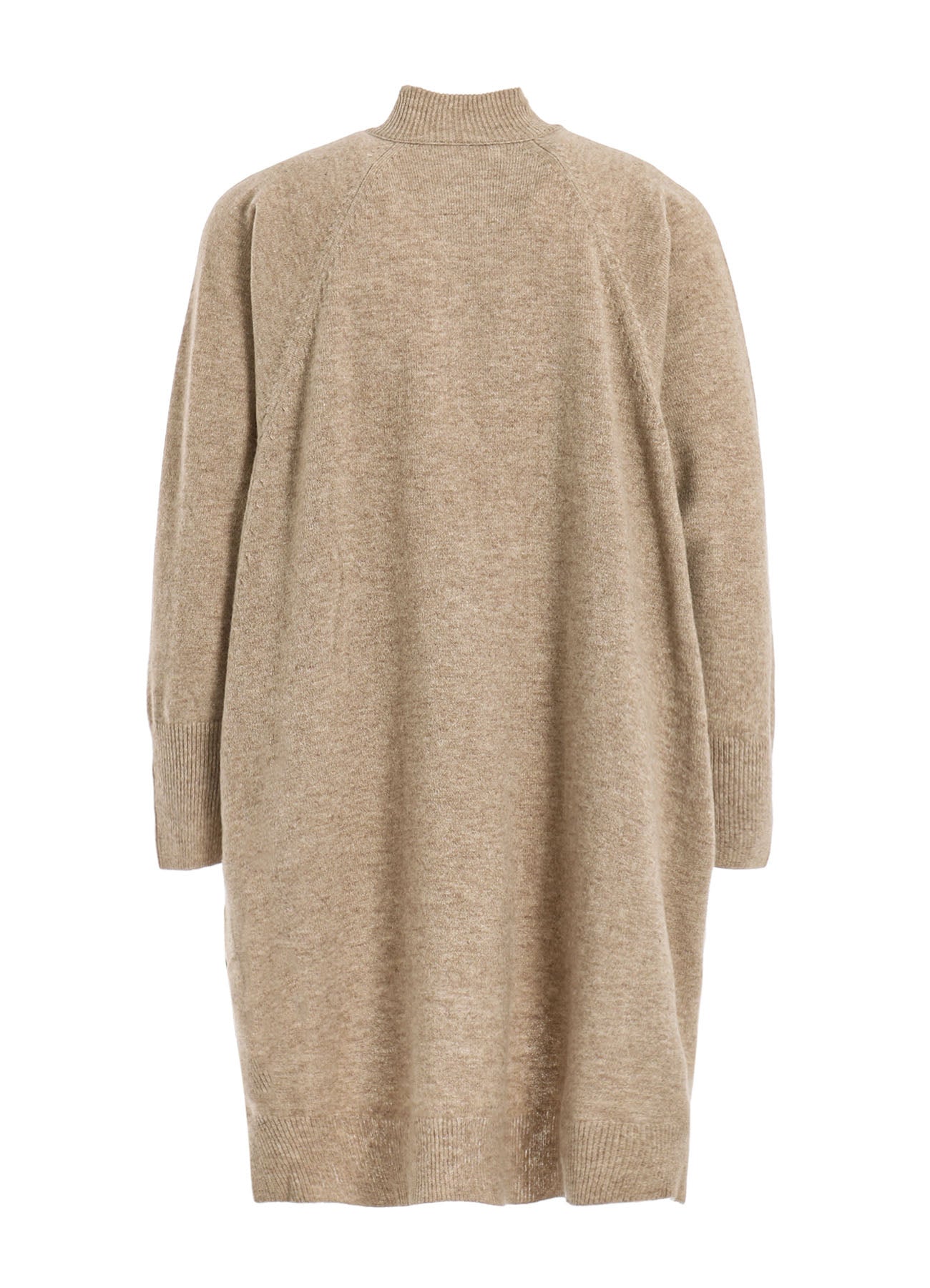 LAMB WOOL JERSEY CHINA BUTTON LONG CARDIGAN