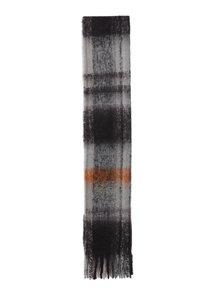 PLAID MOHAIR STOLE