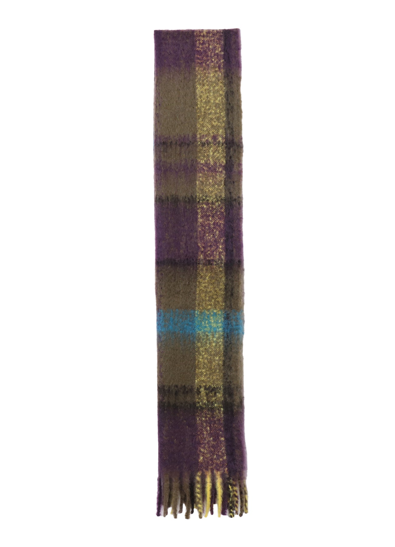 PLAID MOHAIR STOLE