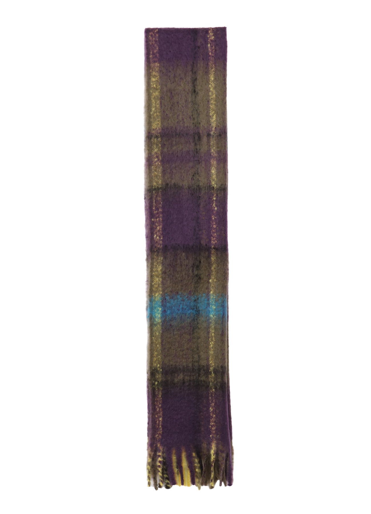 PLAID MOHAIR STOLE