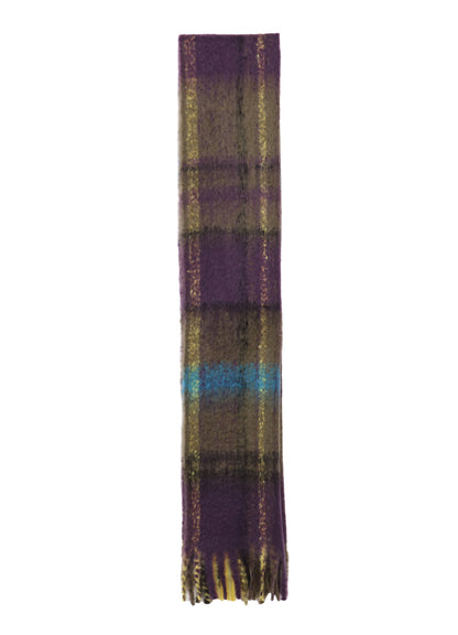 PLAID MOHAIR STOLE