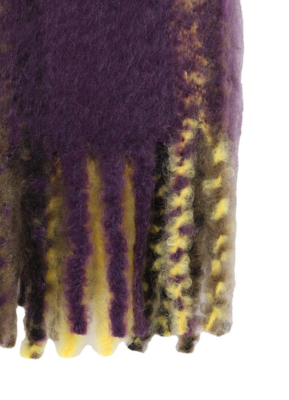 PLAID MOHAIR STOLE