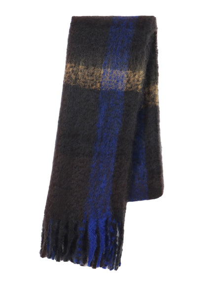 PLAID MOHAIR STOLE