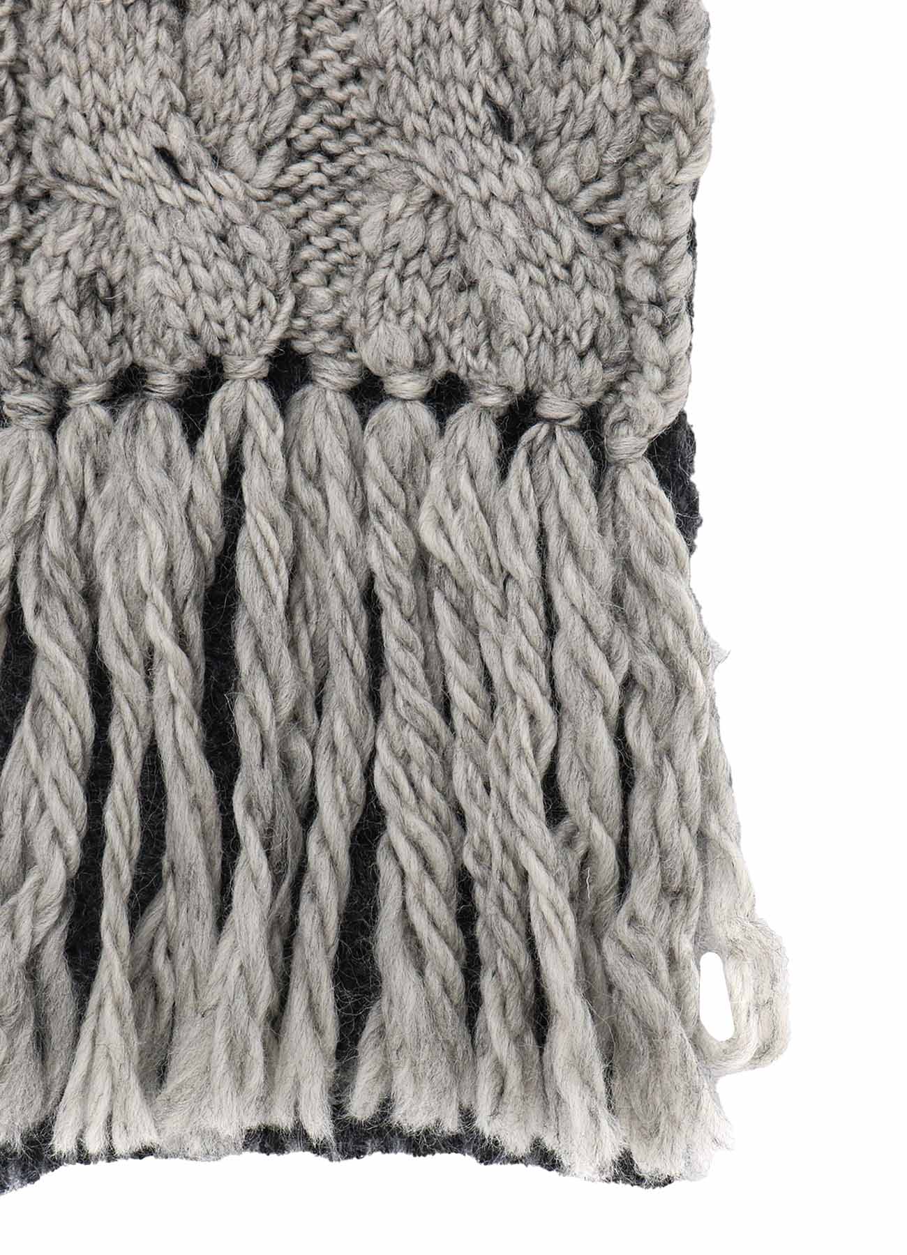 PATCHED KNITTED SCARF