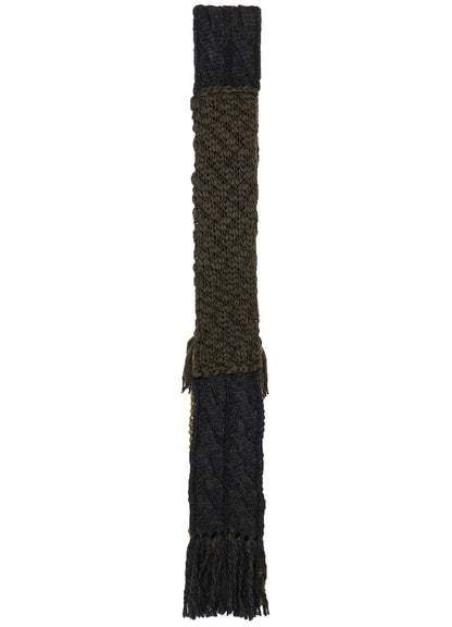 PATCHED KNITTED SCARF