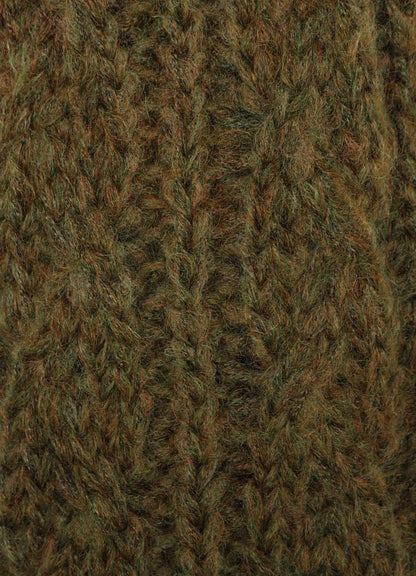 PATCHED KNITTED SCARF