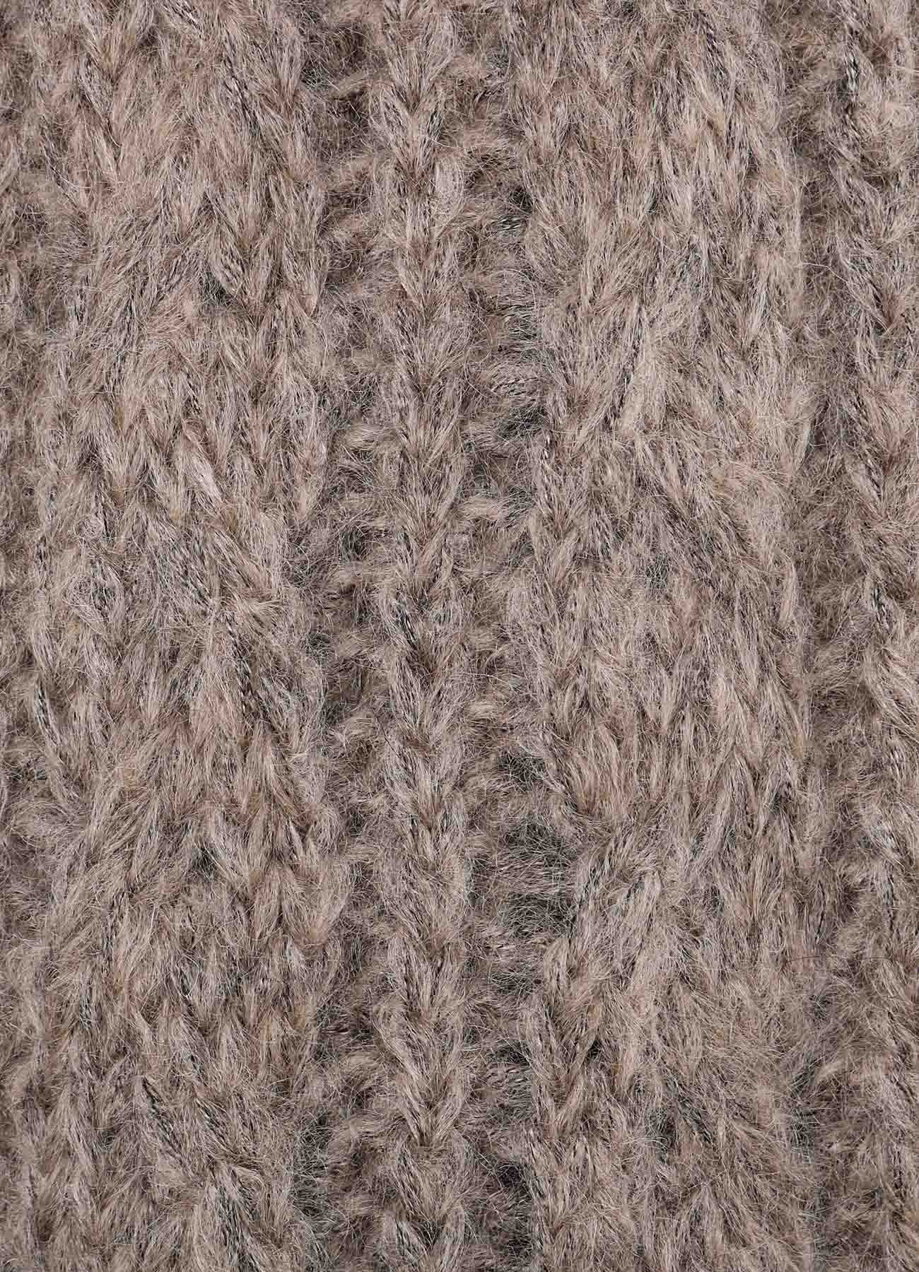 PATCHED KNITTED SCARF