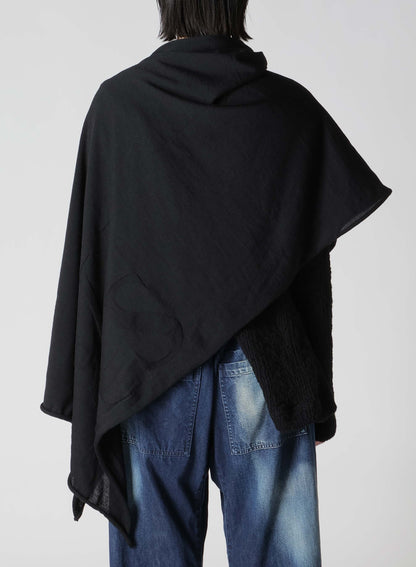 BIG LOGO JERSEY PONCHO SNOOD