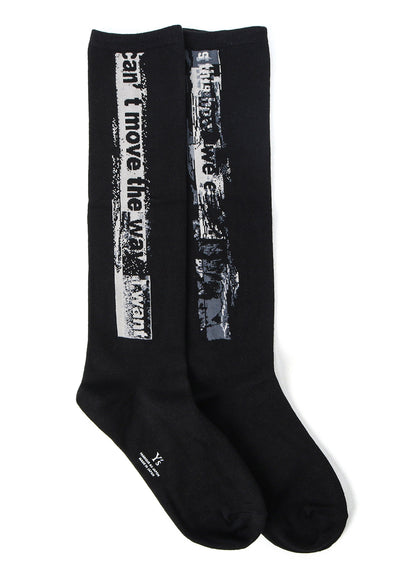 MESSAGE DESIGN JQ HIGH SOCKS