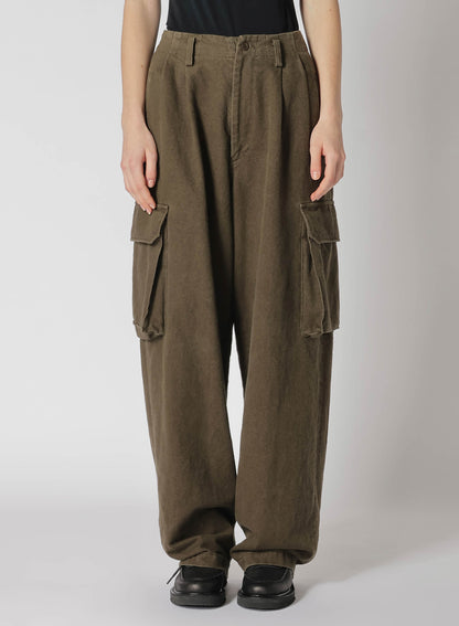 C/LI GABARDINE CARGO PANTS