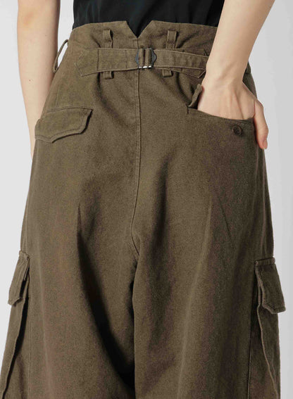 C/LI GABARDINE CARGO PANTS