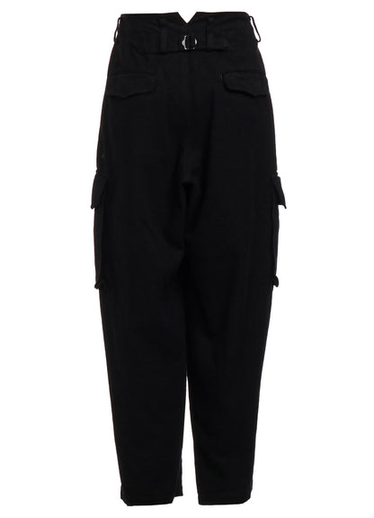 C/LI GABARDINE CARGO PANTS