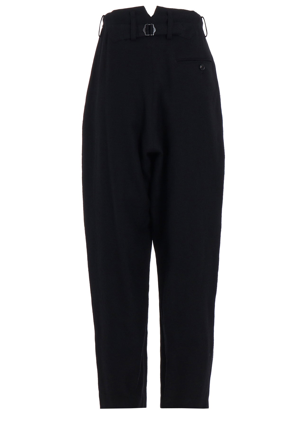 WOOL VIYELLA DOUBLE TUCK WIDE PANTS