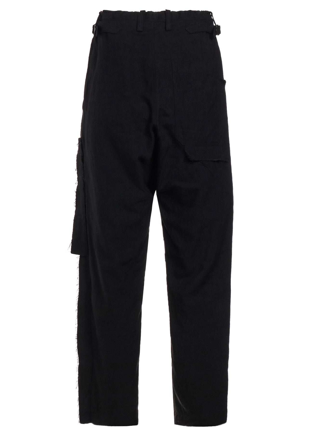 TWILL GARMENT WASH LEFT SIDE LINED PANTS