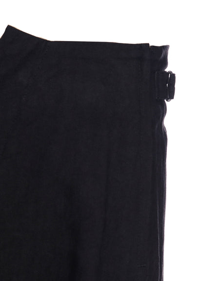 TWILL GARMENT WASH LEFT SIDE PATCH SKIRT PANTS