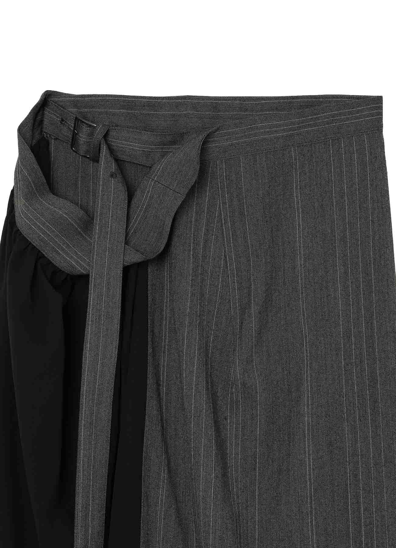 W/RY RANDOM HERRINGBONE RIGHT SIDE CLOTH SKIRT