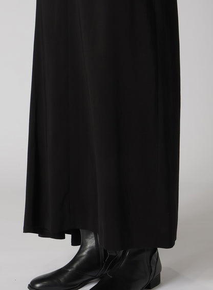 HARD TWISTED GABARDINE RIGHT SIDE FLARE SKIRT