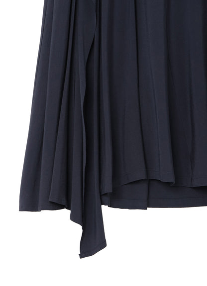 HARD TWISTED GABARDINE RIGHT SIDE SLIT FLARE SKIRT