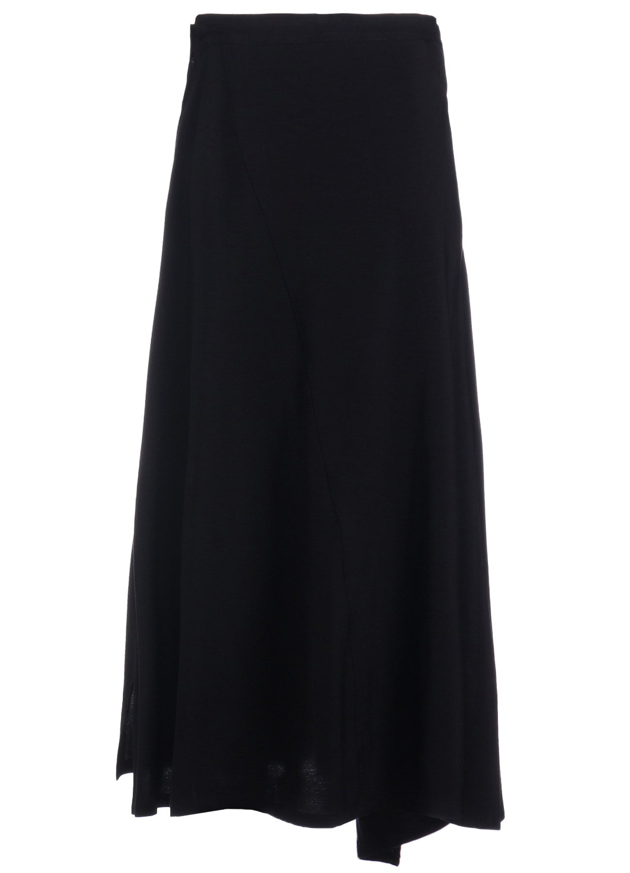 HARD TWISTED GABARDINE RIGHT SIDE SLIT FLARE SKIRT