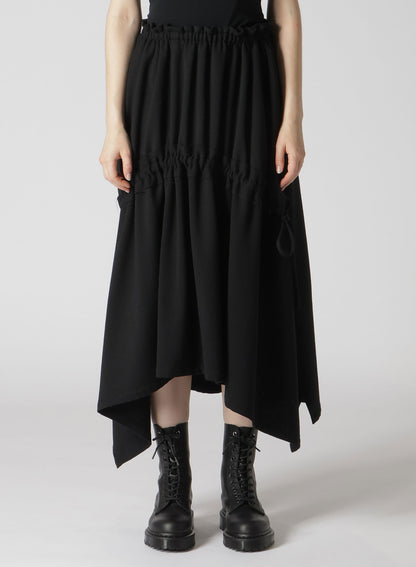 【10/4 12:00(JST) Release】STRETCH FLANNEL SHIRRING SKIRT