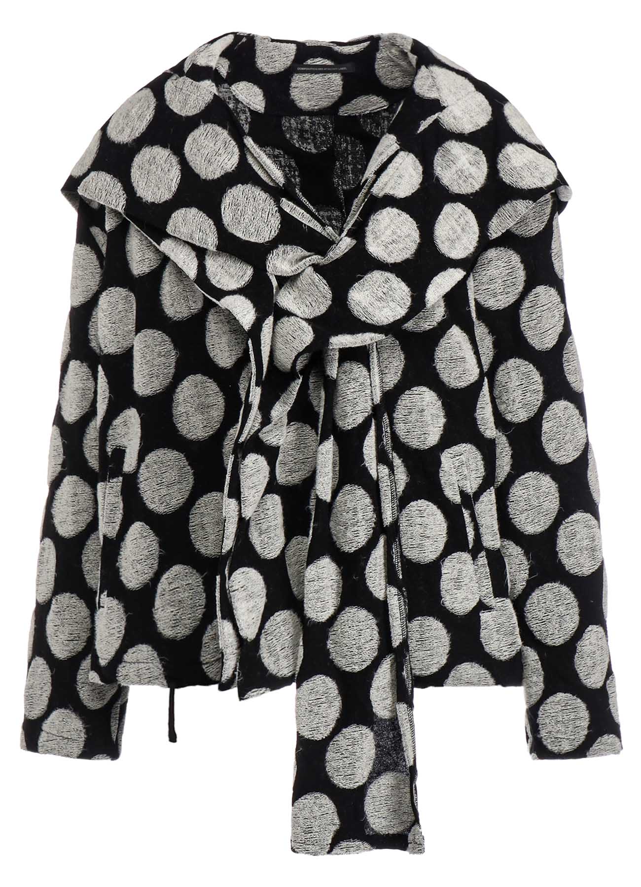 POLKA DOT PILE JQ HOODIE JACKET