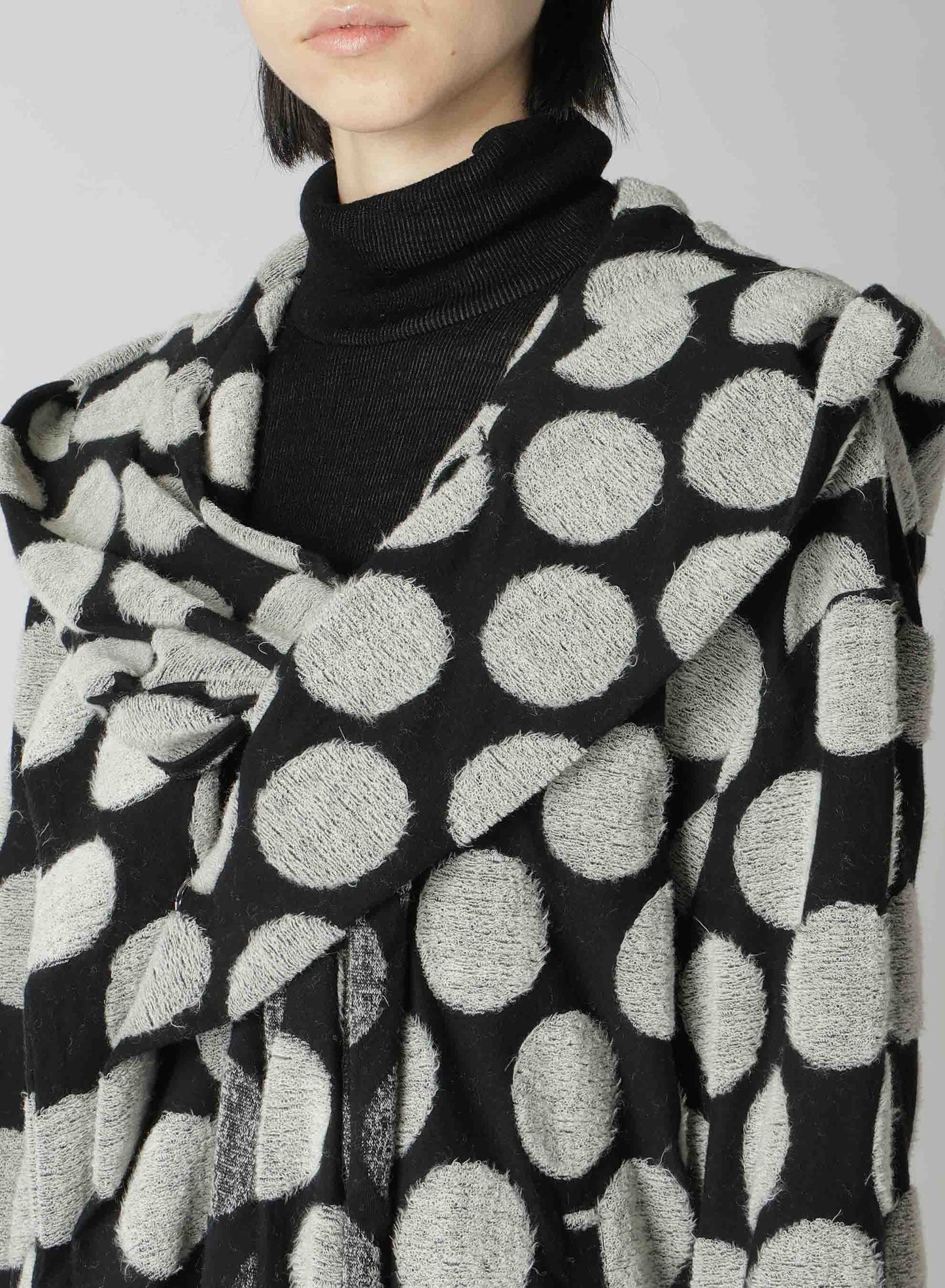 POLKA DOT PILE JQ HOODIE JACKET