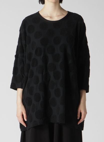 POLKA DOT PILE JQ ROUND NECK BIG T