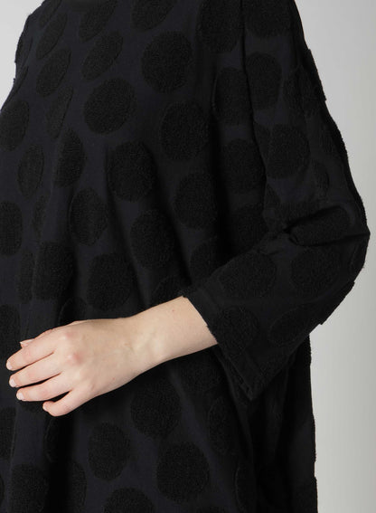 POLKA DOT PILE JQ ROUND NECK BIG T