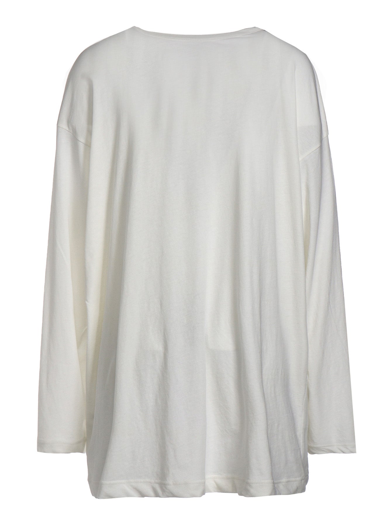 40/-HARD TWIST JERSEY RELAXED LONG T